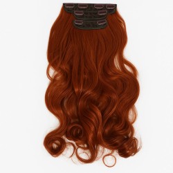 Extensiones de Cabello Clip On Clon Natural Humano 26" ...