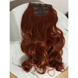 Extensiones de Cabello Clip On Clon Natural Humano 26" ...